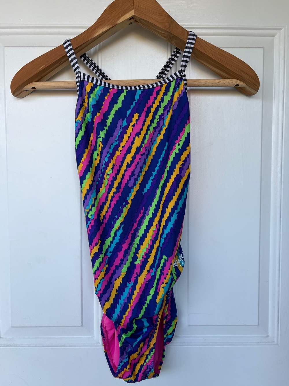 •Dolfin• Ladies Uglies One Piece Colorful Swimsuit - Size 8